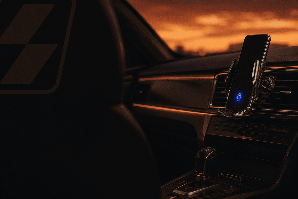 Your phone stays put. And charges itself.