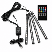 Car LED Ambient Lighting Kit — 4 Strips, App Control
