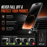 Magnetic Car Phone Holder — 360° Vent Mount