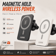 Magnetic Wireless Car Charger & Phone Mount