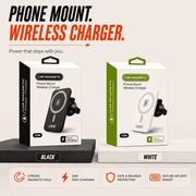 Magnetic Wireless Car Charger & Phone Mount